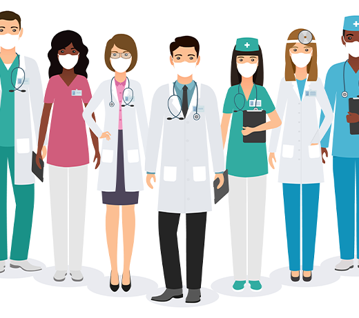 group of doctors graphic