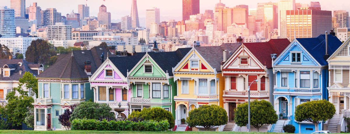 row of SF houses